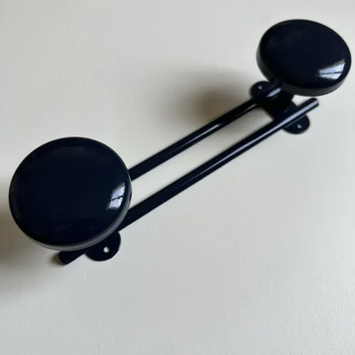 Patère métal bleu nuit