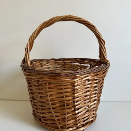 Panier rond osier