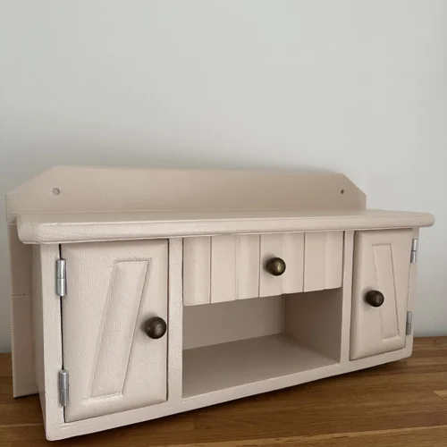 Étagère murale vintage en chêne