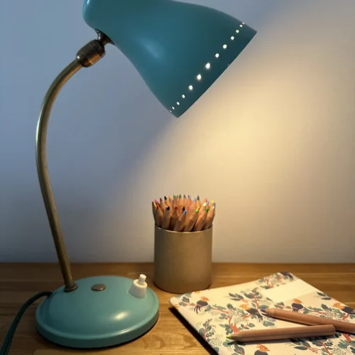 Lampe cocotte vintage verte