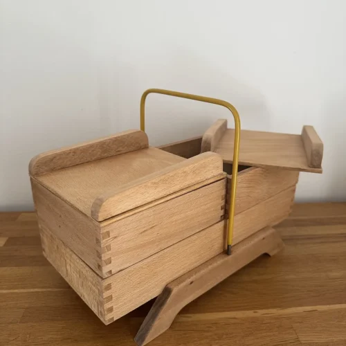 Travailleuse bois années 60