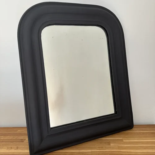 Miroir Louis-Philippe noir mat