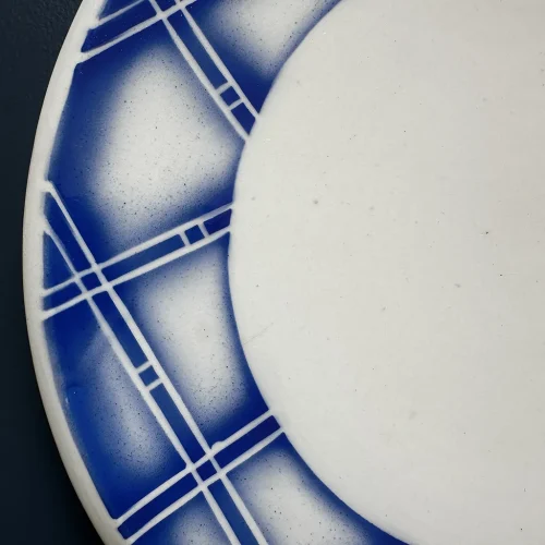 Plat à gâteaux ancien Digoin modèle Rostand