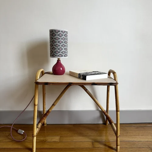 Petite table rotin 6O'